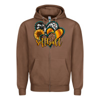 Chestnut softball hearts Zipper Hoodie - Jasminsmagicworld