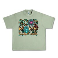 Oil Green Good Moms Say Bad Words Urban Heavy Tee - CowhideDigitalArt