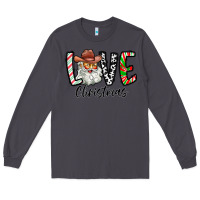 Smoke Love Christmas Santa Long Sleeve Tee - CowhideDigitalArt
