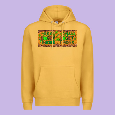 Western St. Patrick's Day One Lucky Teacher Premium Hoodie Designed By Artiststas