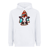 White baby calf arrowhead Heavyweight Hoodie - Jasminsmagicworld