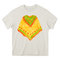 Cream mexican poncho fa element Heavy Core Tee - FaDigitalArtStudio