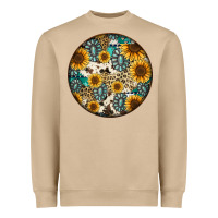 Mushroom western pattern circle earrings Heavyweight Sweatshirt - Jasminsmagicworld