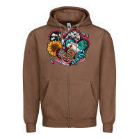 Chestnut nurse hearts Zipper Hoodie - Jasminsmagicworld