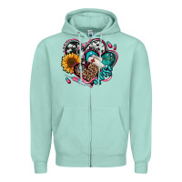 Seafoam nurse hearts Zipper Hoodie - Jasminsmagicworld