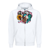 White nurse hearts Zipper Hoodie - Jasminsmagicworld