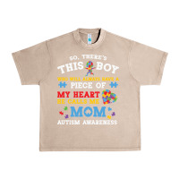 French Oak LIL Autism Mom Urban Heavy Tee - CowhideDigitalArt