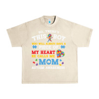 Sandshell LIL Autism Mom Urban Heavy Tee - CowhideDigitalArt