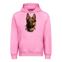 Fuchsia Pink German Shepherd Urban Hoodie - Jasminsmagicworld