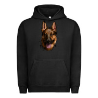 Pigment Black German Shepherd Urban Hoodie - Jasminsmagicworld