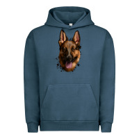 Pigment Midnight Navy German Shepherd Urban Hoodie - Jasminsmagicworld