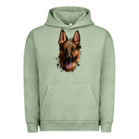 Pigment Oil Green German Shepherd Urban Hoodie - Jasminsmagicworld