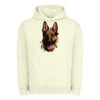 Pigment Pistachio German Shepherd Urban Hoodie - Jasminsmagicworld