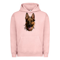 Pigment Salmon German Shepherd Urban Hoodie - Jasminsmagicworld