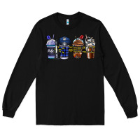 Black Police Coffee Long Sleeve Tee - CowhideDigitalArt