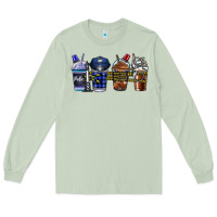 Matcha Police Coffee Long Sleeve Tee - CowhideDigitalArt