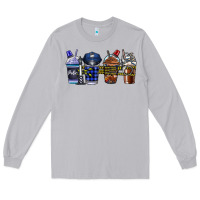 Moon Dust Police Coffee Long Sleeve Tee - CowhideDigitalArt