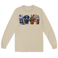 Mushroom Police Coffee Long Sleeve Tee - CowhideDigitalArt