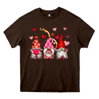 Chocolate Brown valentine's day gnomes Heavy Core Tee - OliviaCreatesArt
