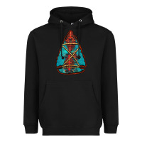 Black turquoise glitter aztec arrowhead Heavyweight Hoodie - Jasminsmagicworld