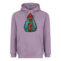 Lavender turquoise glitter aztec arrowhead Heavyweight Hoodie - Jasminsmagicworld