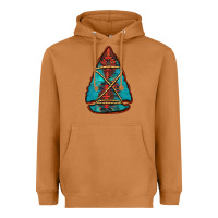 Meerkat turquoise glitter aztec arrowhead Heavyweight Hoodie - Jasminsmagicworld