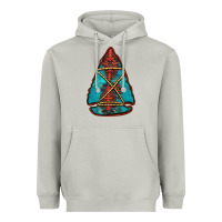 Moon Dust turquoise glitter aztec arrowhead Heavyweight Hoodie - Jasminsmagicworld