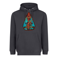 Smoke turquoise glitter aztec arrowhead Heavyweight Hoodie - Jasminsmagicworld