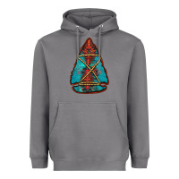 Storm turquoise glitter aztec arrowhead Heavyweight Hoodie - Jasminsmagicworld