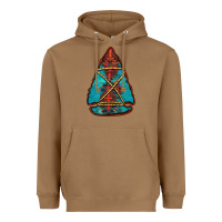 Toasted Coconut turquoise glitter aztec arrowhead Heavyweight Hoodie - Jasminsmagicworld