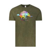 Vintage Olive Titi Pretty Art Love And Accept Vintage Tee - CowhideDigitalArt