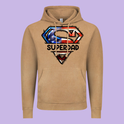 American Superdad Vintage Hoodie Designed By Lillyallendesigns