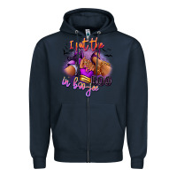 Navy I put the boo in boo-jee sneaker and heel Zipper Hoodie - RanaPortraitStore