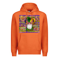Carrot mardi gras gnomes mask serape sunflowers Premium Hoodie - Artiststas