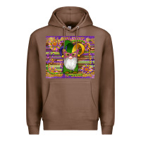 Chestnut mardi gras gnomes mask serape sunflowers Premium Hoodie - Artiststas