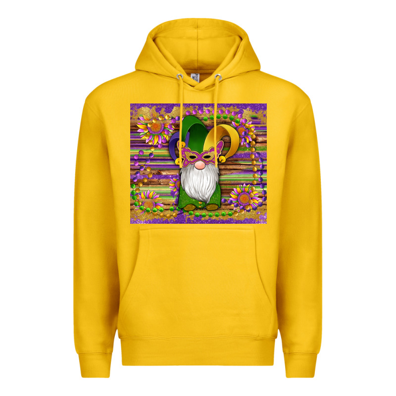Mardi Gras Gnomes Mask Serape Sunflowers Premium Hoodie by Artiststas | Teevron