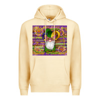 Pina Colada mardi gras gnomes mask serape sunflowers Premium Hoodie - Artiststas