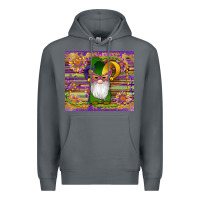 Rock mardi gras gnomes mask serape sunflowers Premium Hoodie - Artiststas