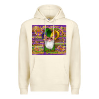 Sandshell mardi gras gnomes mask serape sunflowers Premium Hoodie - Artiststas