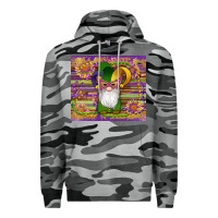 Slate Camo mardi gras gnomes mask serape sunflowers Premium Hoodie - Artiststas