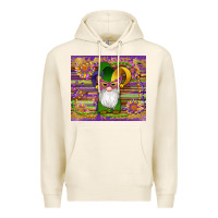 Tofu mardi gras gnomes mask serape sunflowers Premium Hoodie - Artiststas