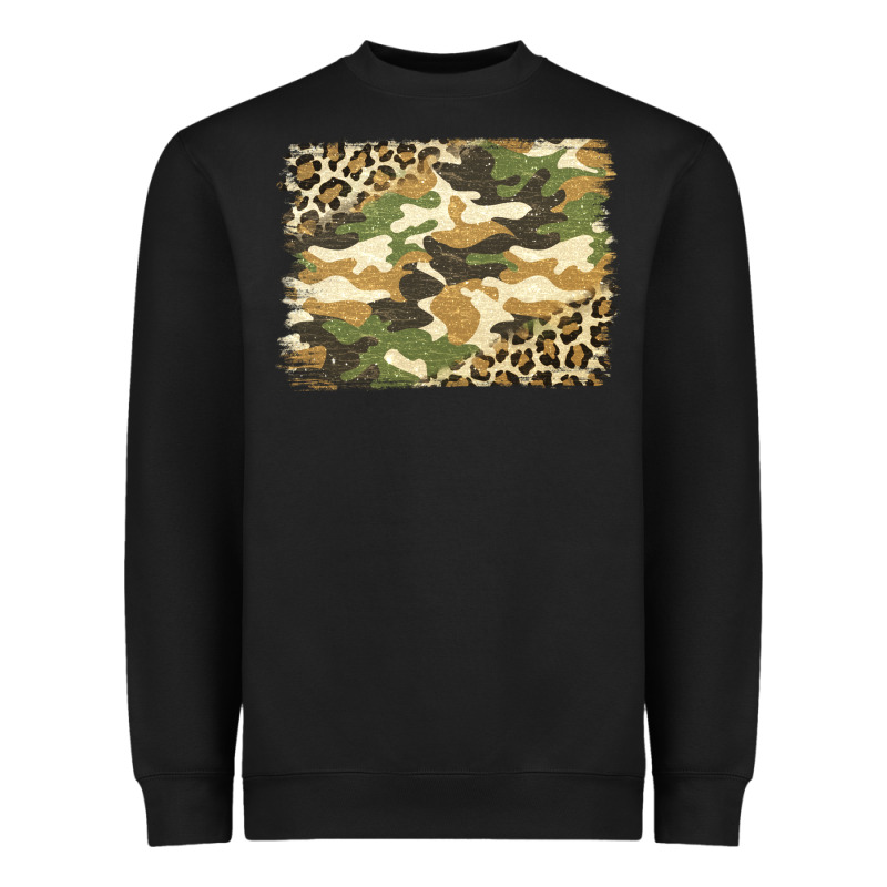 Leopard Camo Pattern Background Heavyweight Sweatshirt by Jasminsmagicworld | Teevron