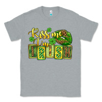 Heather Grey St. Patrick's Kiss me i am irish Classic Tee - OliviaCreatesArt