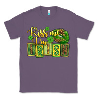 Lavender St. Patrick's Kiss me i am irish Classic Tee - OliviaCreatesArt