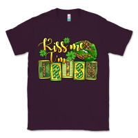 Plum St. Patrick's Kiss me i am irish Classic Tee - OliviaCreatesArt
