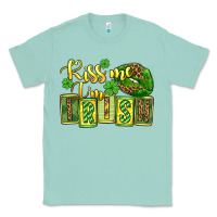 Seafoam St. Patrick's Kiss me i am irish Classic Tee - OliviaCreatesArt