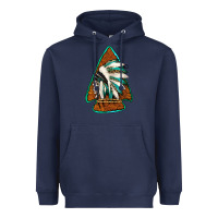 Navy indian headdress arrowhead Heavyweight Hoodie - Jasminsmagicworld