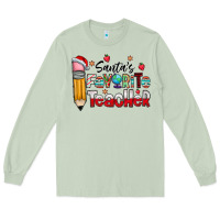 Matcha Santa Favorite Teacher Long Sleeve Tee - CowhideDigitalArt