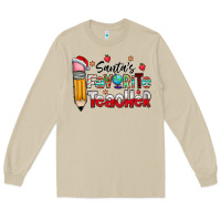 Mushroom Santa Favorite Teacher Long Sleeve Tee - CowhideDigitalArt