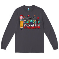 Smoke Santa Favorite Teacher Long Sleeve Tee - CowhideDigitalArt
